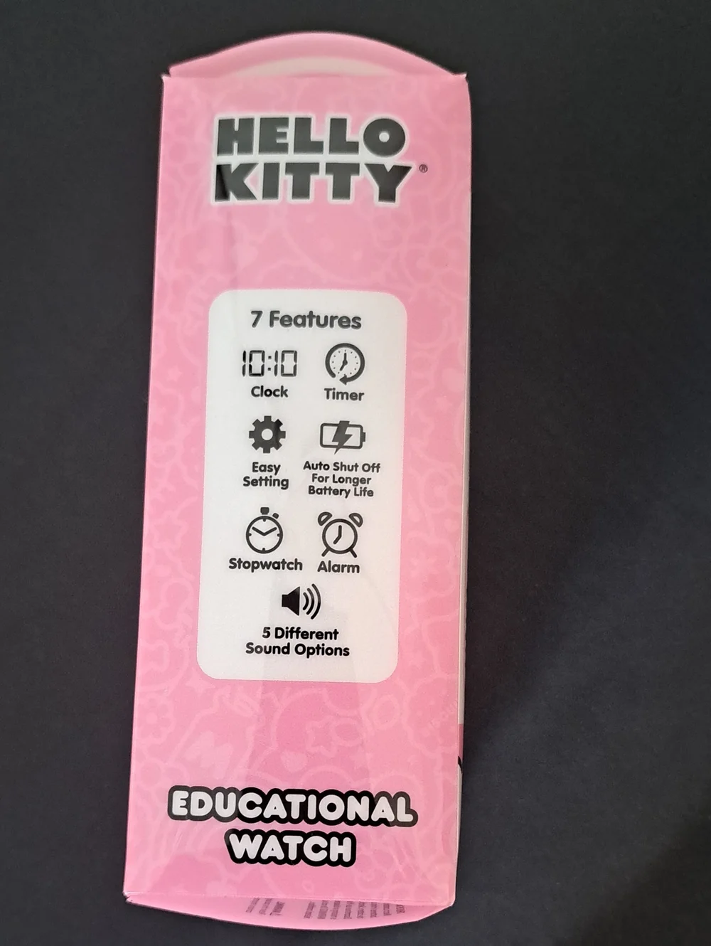 Hello Kitty Pink Kids Educational Watch with Character Face